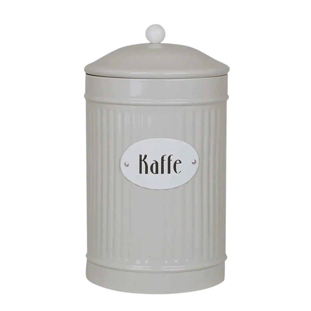Plåtburk Hugo Kaffe Beige