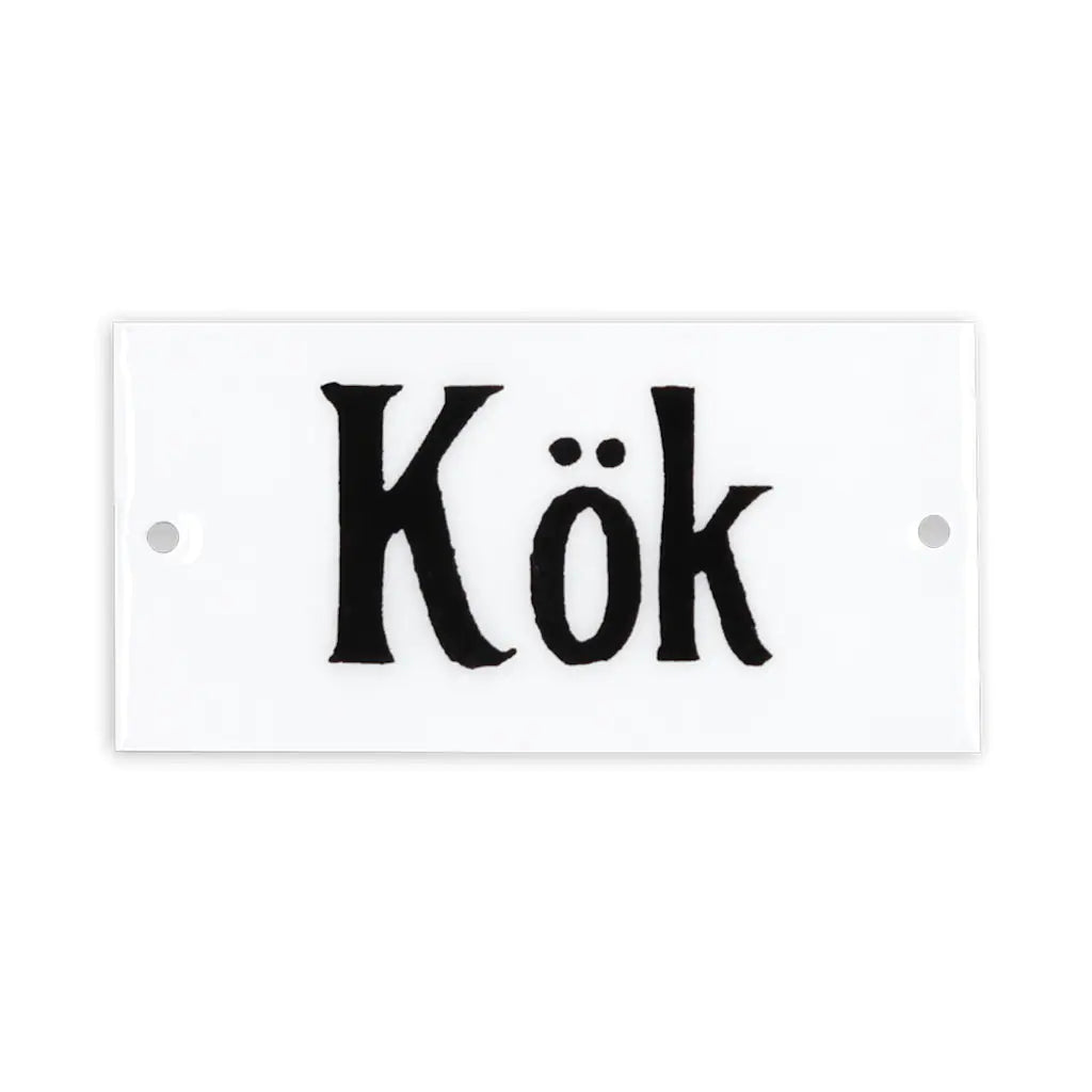 Skylt Kök